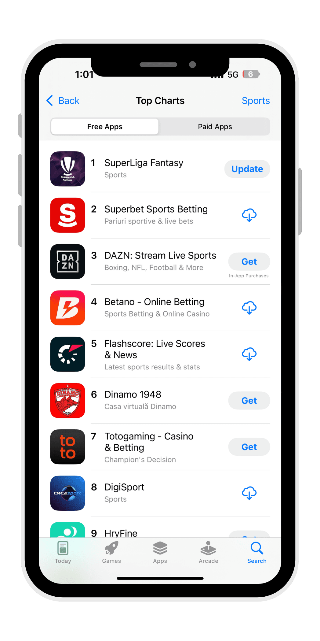 SuperLiga Fantasy ranked #1 in App Store Sports Top Charts